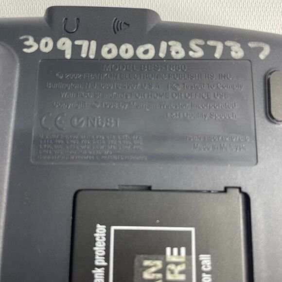 Franklin Bes-1850 Merriam Webster Spanish-english‎ Speaking Dictionary TESTED! - Picture 3 of 6